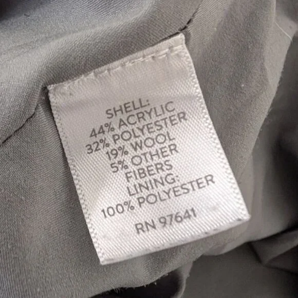 J Jill Plaid Fringe Skirt Womens Petite Size 12 Green Wool Blend Lined Faux Wrap - Picture 6 of 10